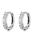 Zilver Gerhodineerd Klapoorringen Zirkonia 1338449 - PansiteNederland.nl