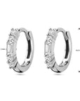 Zilver Gerhodineerd Klapoorringen Zirkonia 1338449 - PansiteNederland.nl