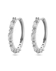 Zilver Gerhodineerd Klapoorringen Zirkonia 1338450 - PansiteNederland.nl