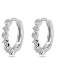 Zilver Gerhodineerd Klapoorringen Zirkonia 1338452 - PansiteNederland.nl