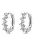 Zilver Gerhodineerd Klapoorringen Zirkonia 1338453 - PansiteNederland.nl