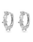 Zilver Gerhodineerd Klapoorringen Zirkonia 1338455 - PansiteNederland.nl