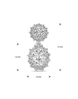 zilver gerhodineerd hanger zirkonia halo 1338483 - PansiteNederland.nl