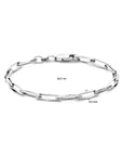 Zilver Gerhodineerd Armband Closed Forever 4,5 mm Massief 1338500 - PansiteNederland.nl