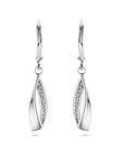 Zilveren oorhangers zirkonia brisur haak 1338505 - PansiteNederland.nl