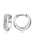 Zilver Gerhodineerd Klapoorringen Zirkonia 1338508 - PansiteNederland.nl