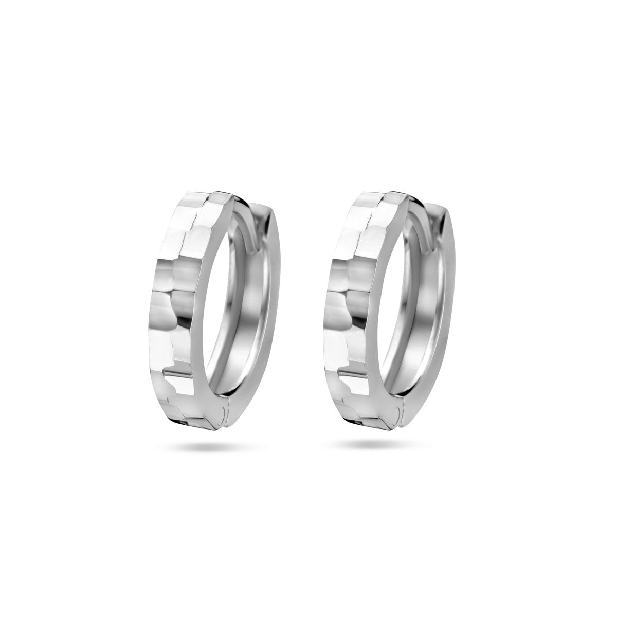 Zilver Gerhodineerd Klapoorringen Gediamanteerd 1338509 - PansiteNederland.nl