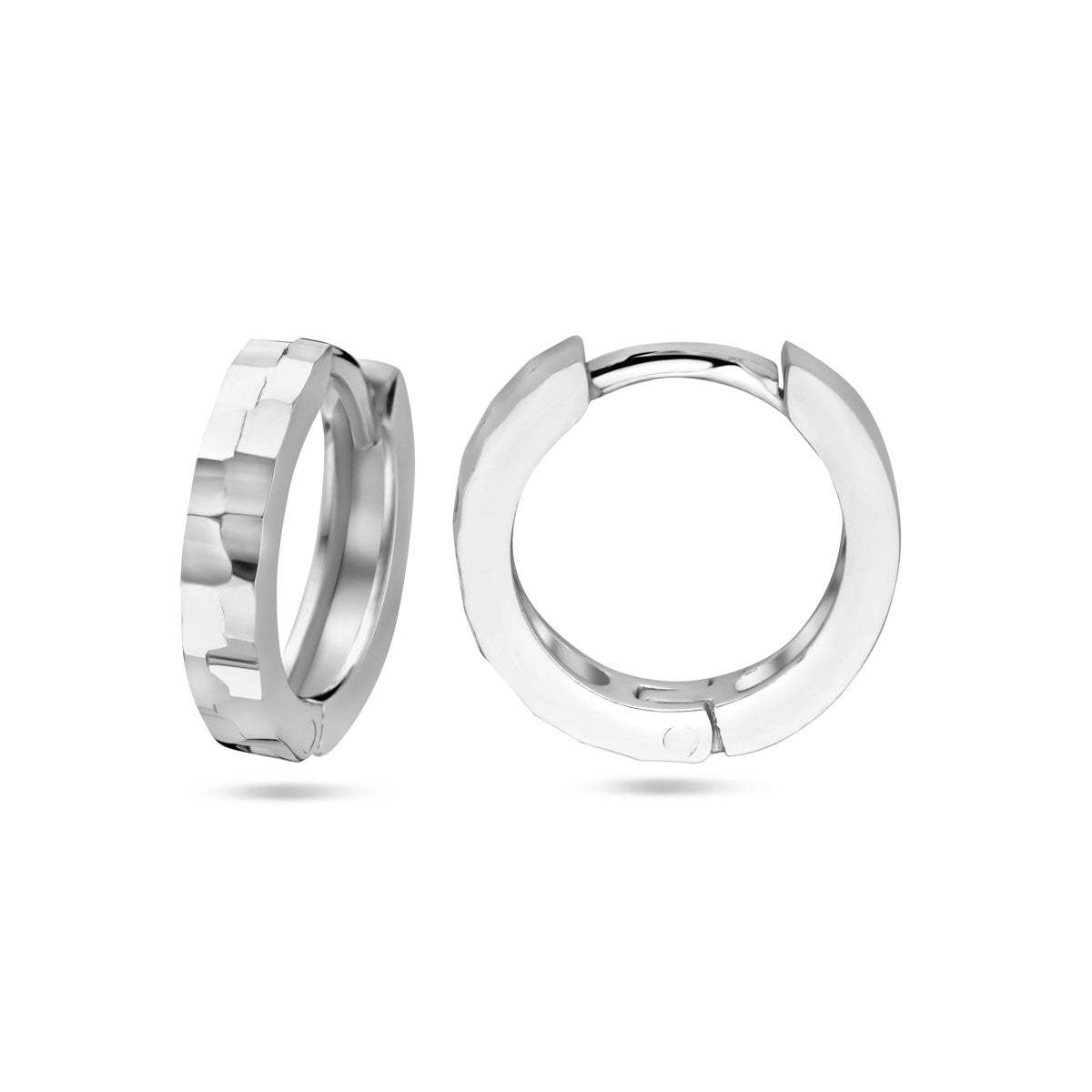 Zilver Gerhodineerd Klapoorringen Gediamanteerd 1338509 - PansiteNederland.nl