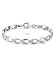 Zilver Gerhodineerd Armband Poli/Mat 6,0 Mm 18,5 Cm 1338511
