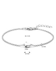Zilver Gerhodineerd Armband Hart 16 + 3 Cm 1338513 - PansiteNederland.nl
