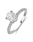 Gerhodineerd Zilver Ring Met Zirkonia 1338515 - PansiteNederland.nl