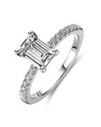 Gerhodineerd Zilver Ring Met Zirkonia 1338534 - PansiteNederland.nl
