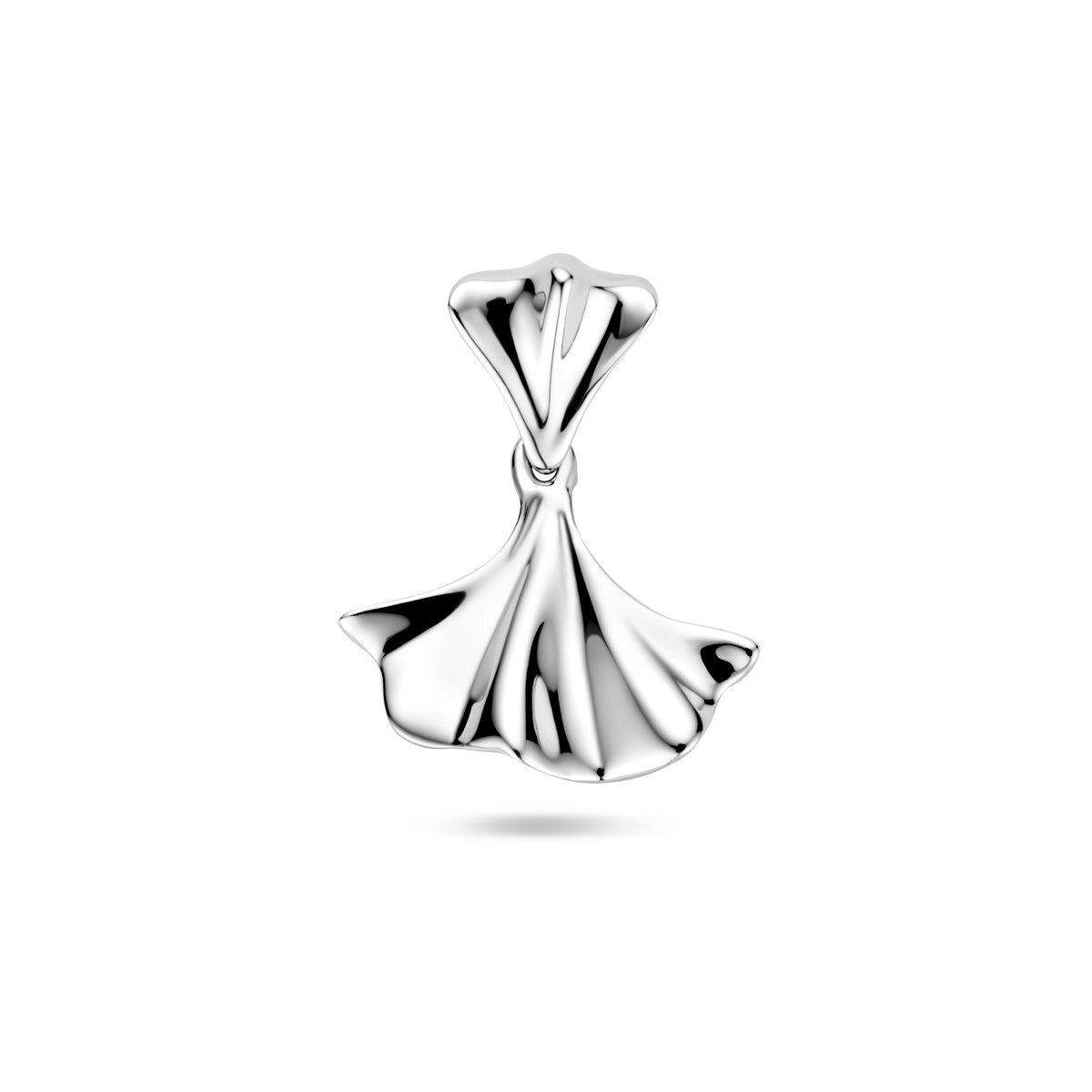 zilver gerhodineerd hanger ginkgo blad 1338562 - PansiteNederland.nl