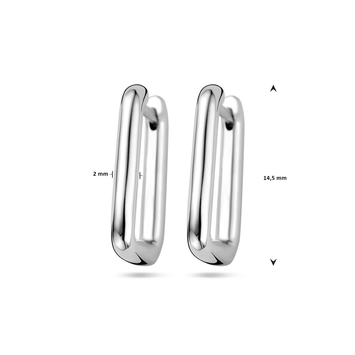 Zilver Gerhodineerd Klapoorringen 1338575 - PansiteNederland.nl