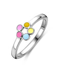 Gerhodineerd Zilver Ring Bloem 1338577 - PansiteNederland.nl