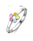Gerhodineerd Zilver Ring Bloem 1338577 - PansiteNederland.nl