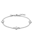 Zilver Gerhodineerd Armband Klavertjes Zirkonia 17 + 2 Cm 1338613 - PansiteNederland.nl
