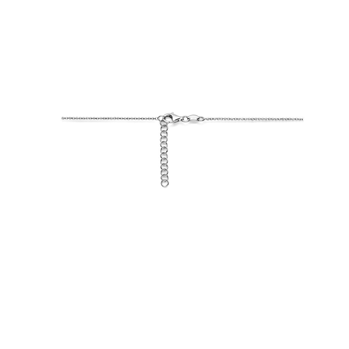 zilver gerhodineerd collier zirkonia 42 + 3 cm 1338631 - PansiteNederland.nl