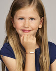 Zilver Gerhodineerd Graveerarmband Plaat 5,0 mm Met Geboortesteen 11 + 2 Cm 1338656