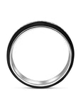 Zilveren ring zwart emaille en zirkonia | 1338715 - PansiteNederland.nl