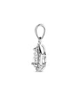 zilver gerhodineerd hanger zirkonia halo 1338716 - PansiteNederland.nl
