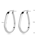 Zilver Gerhodineerd Oorringen 1338740 - PansiteNederland.nl