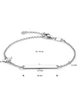 Zilver Gerhodineerd Graveerarmband Klavertje En Plaat 3,5 Mm 14 - 16 Cm 1338745 - PansiteNederland.nl