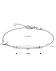 Zilver Gerhodineerd Graveerarmband Cirkel En Plaat 3,5 Mm 16 - 18 Cm 1338750 - PansiteNederland.nl