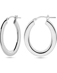 Zilver Gerhodineerd Oorringen 1338757 - PansiteNederland.nl