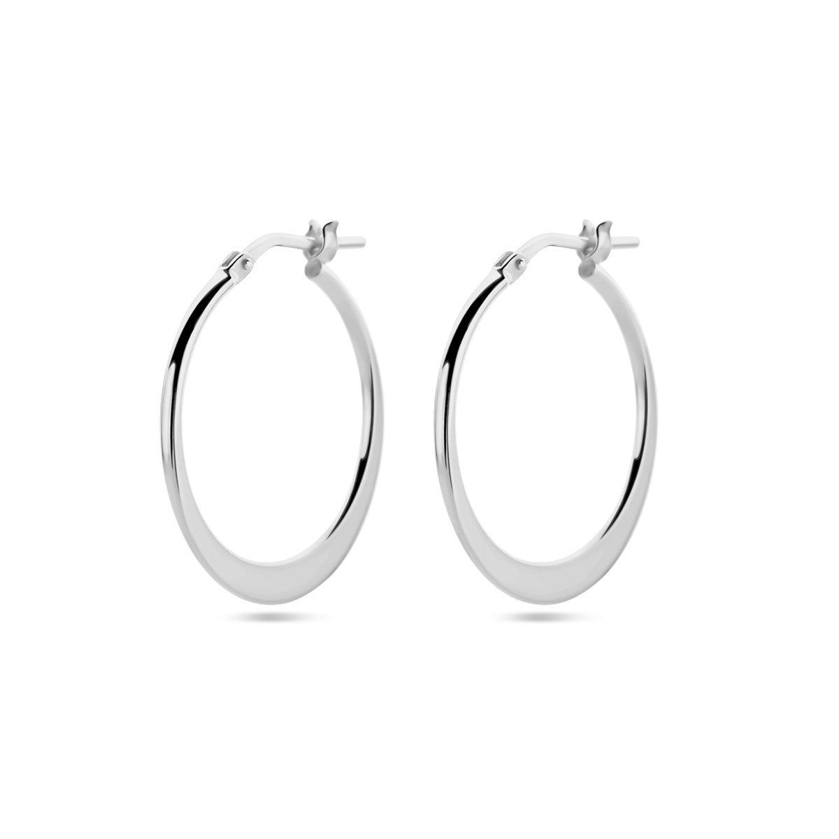 Zilver Gerhodineerd Oorringen Spitse Buis 1338759 - PansiteNederland.nl