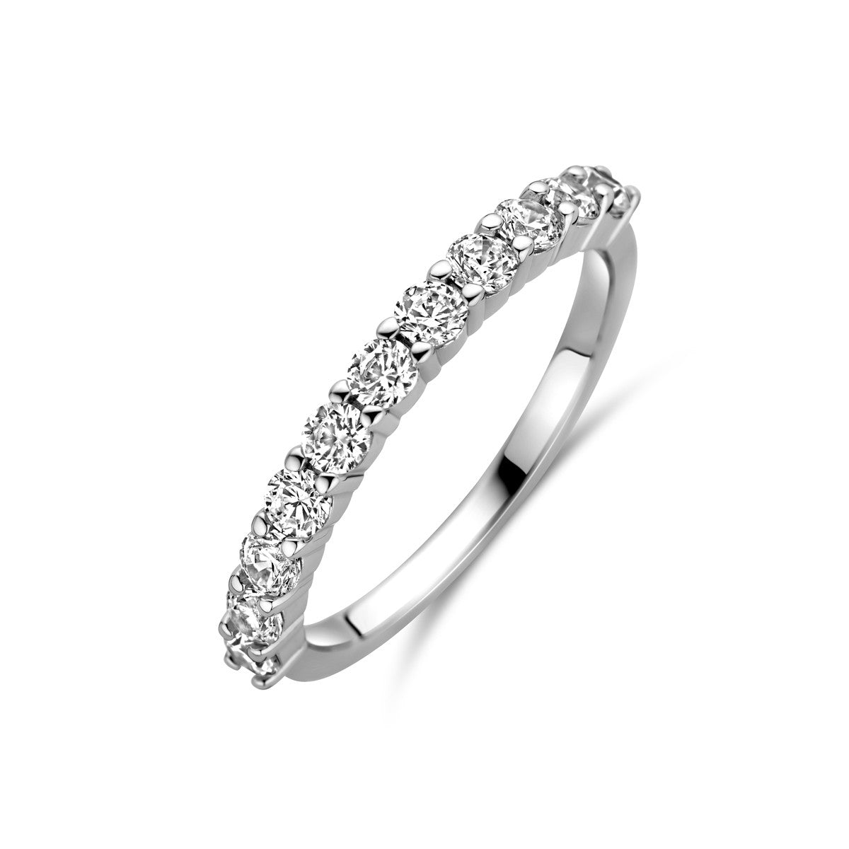 Gerhodineerd Zilver Ring Met Zirkonia 1338774 - PansiteNederland.nl