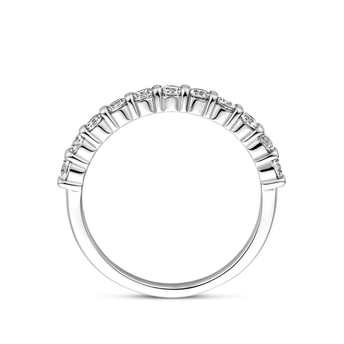 Gerhodineerd Zilver Ring Met Zirkonia 1338774 - PansiteNederland.nl