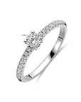 Gerhodineerd Zilver Ring Met Zirkonia 1338789 - PansiteNederland.nl