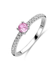 Gerhodineerd Zilver Ring Wit En Roze Met Zirkonia 1338793 - PansiteNederland.nl
