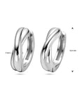 Zilver Gerhodineerd Klapoorringen 1338803 - PansiteNederland.nl