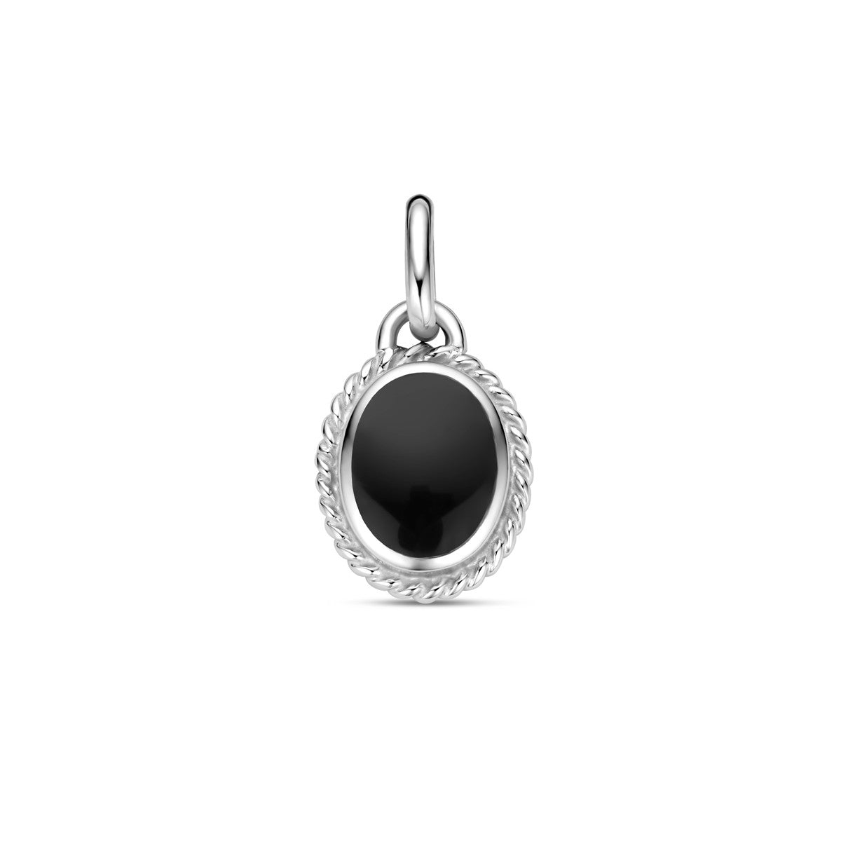 zilver gerhodineerd hanger onyx 1338814 - PansiteNederland.nl