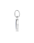zilver gerhodineerd hanger hartje onyx 1338817 - PansiteNederland.nl