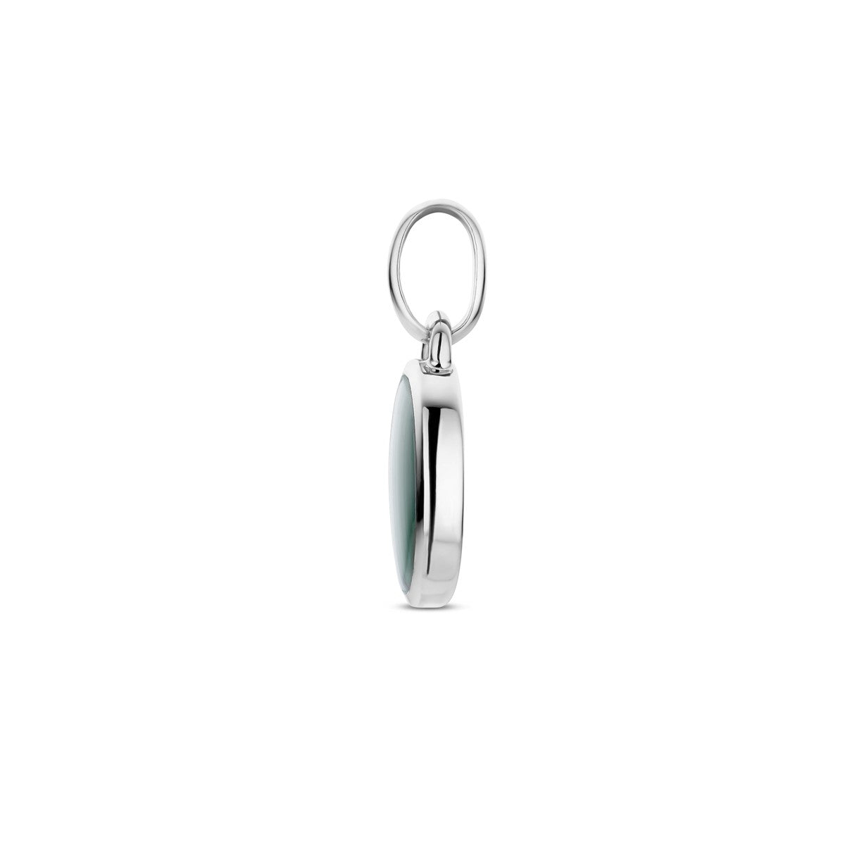 zilver gerhodineerd hanger malachiet 1338821 - PansiteNederland.nl