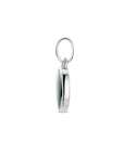 zilver gerhodineerd hanger malachiet 1338821 - PansiteNederland.nl