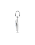 zilver gerhodineerd hanger hartje onyx 1338823 - PansiteNederland.nl