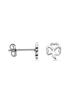 Zilver Gerhodineerd Oorknoppen Klavertje 1338832 - PansiteNederland.nl