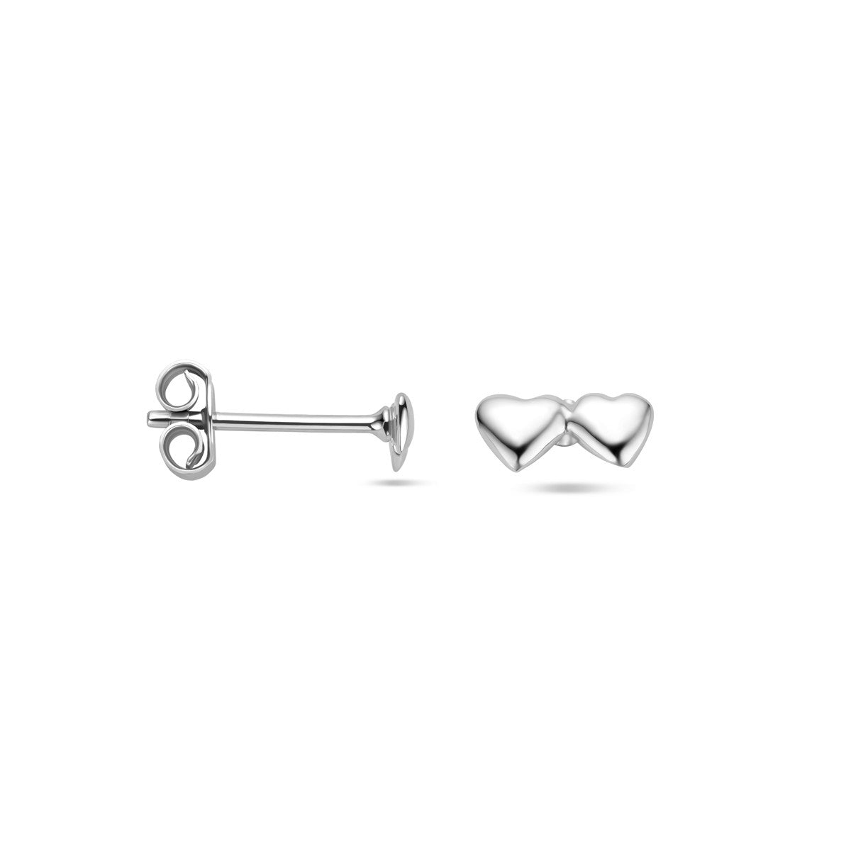 Zilver Gerhodineerd Oorknoppen Hartjes 1338834 - PansiteNederland.nl