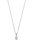 zilver gerhodineerd collier zirkonia 43 + 3 cm 1338898 - PansiteNederland.nl