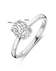 Gerhodineerd Zilver Ring Met Zirkonia 1338906 - PansiteNederland.nl
