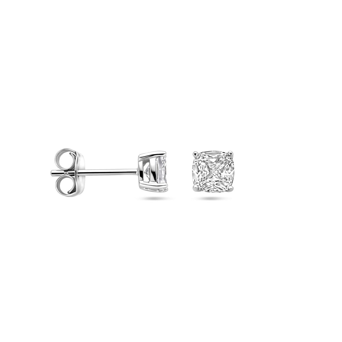 Zilver Gerhodineerd Oorknoppen Zirkonia 1338928 - PansiteNederland.nl
