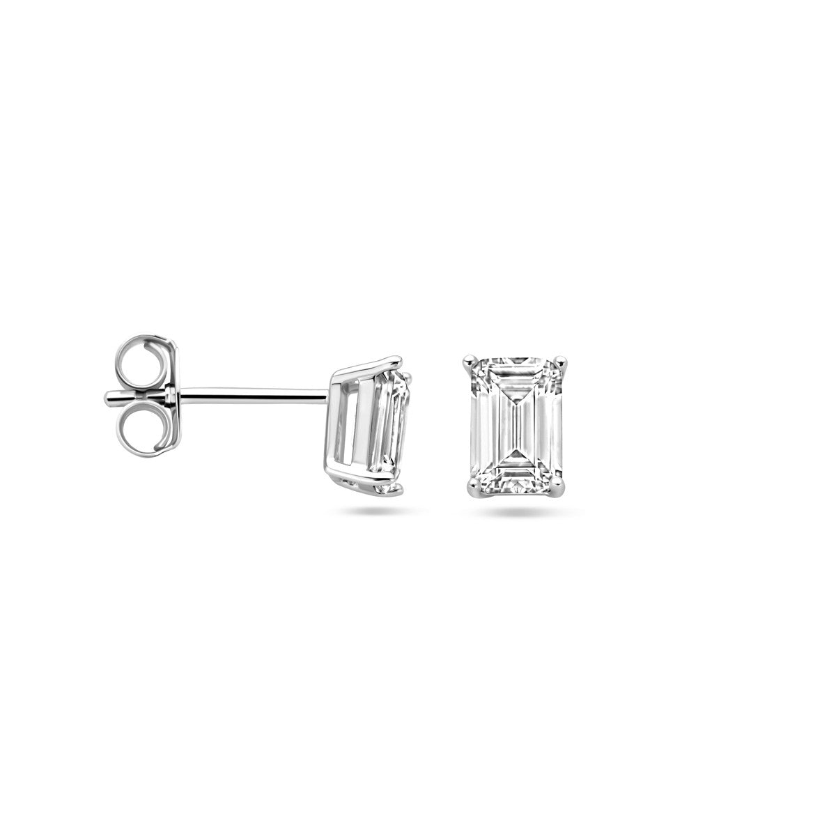 Zilver Gerhodineerd Oorknoppen Zirkonia 1338929 - PansiteNederland.nl