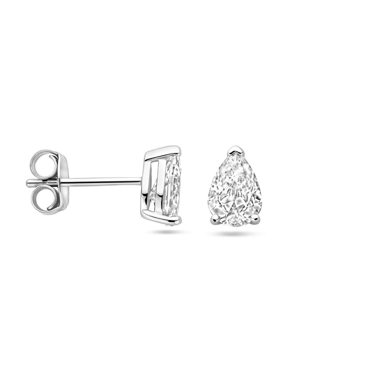 Zilver Gerhodineerd Oorknoppen Zirkonia 1338930 - PansiteNederland.nl