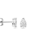 Zilver Gerhodineerd Oorknoppen Zirkonia 1338930 - PansiteNederland.nl