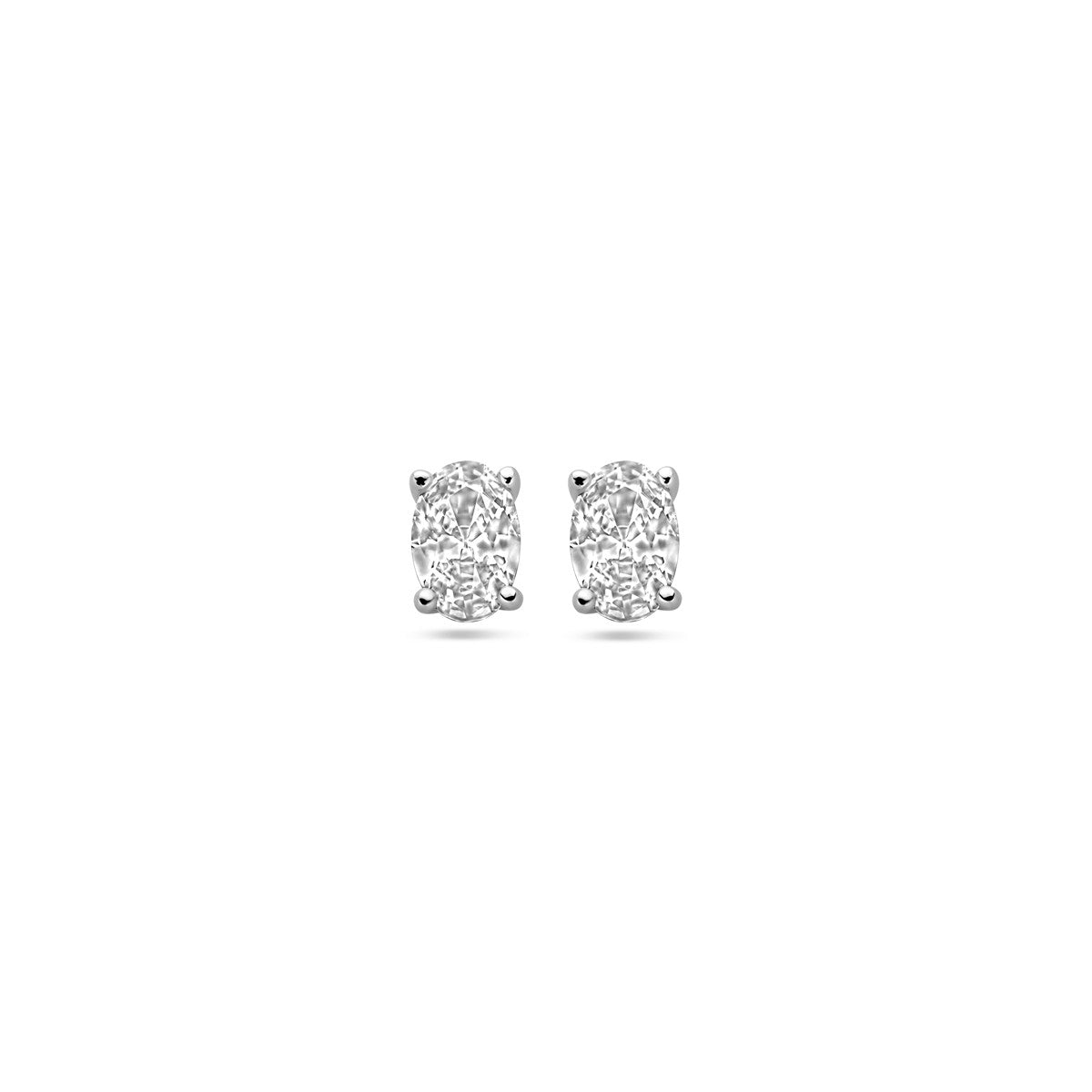 Zilver Gerhodineerd Oorknoppen Zirkonia 1338931 - PansiteNederland.nl