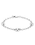 Zilver Gerhodineerd Armband 8,0 Mm 18,5 Cm 1338945